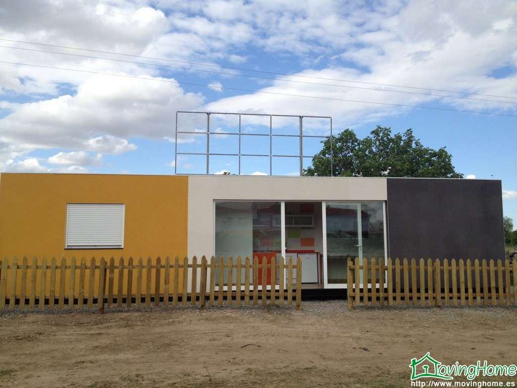 Exterior de casa modular terminada
